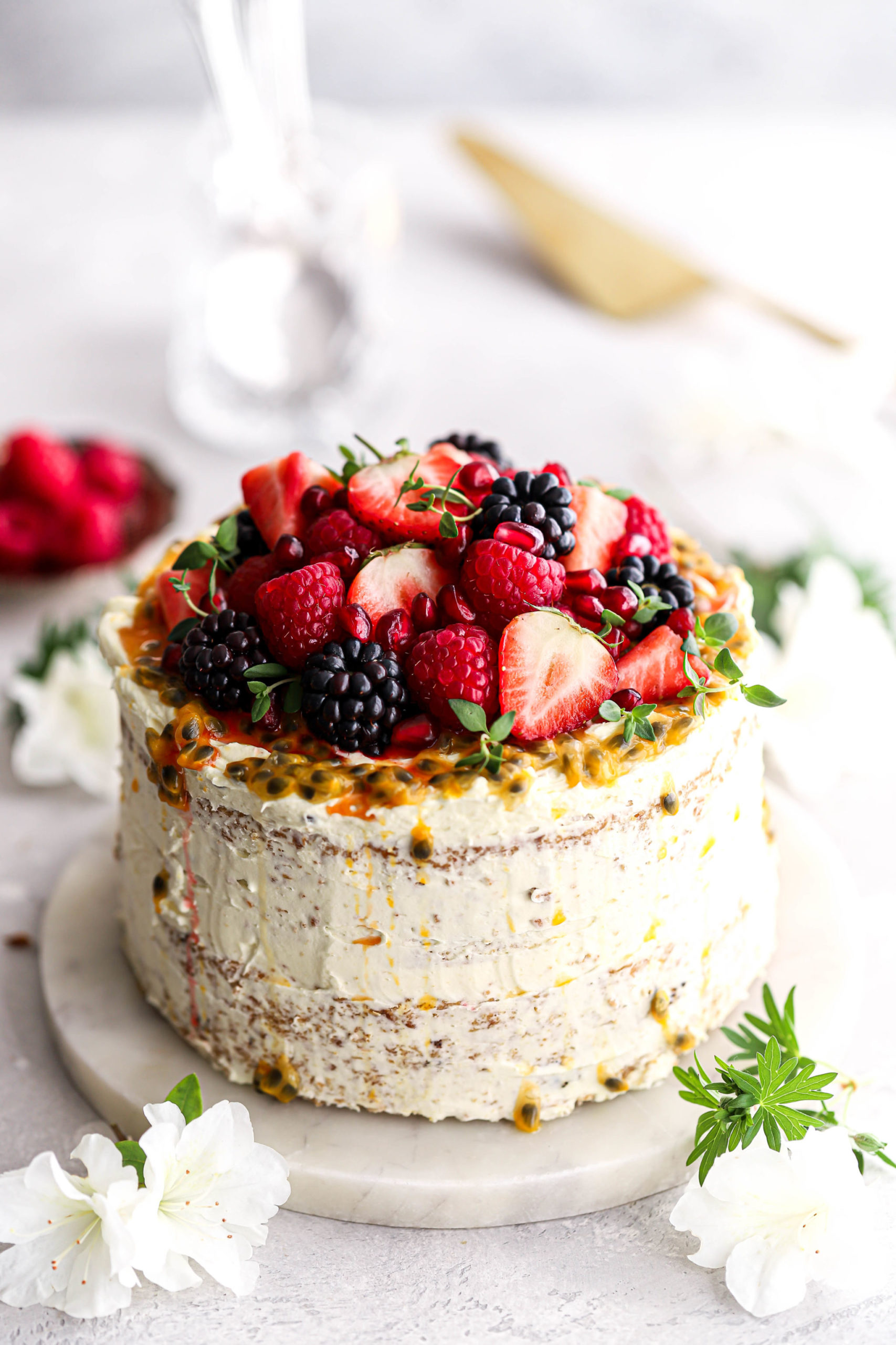Vegan Passionfruit Vanilla Cheesecake - JAmys Dessertery