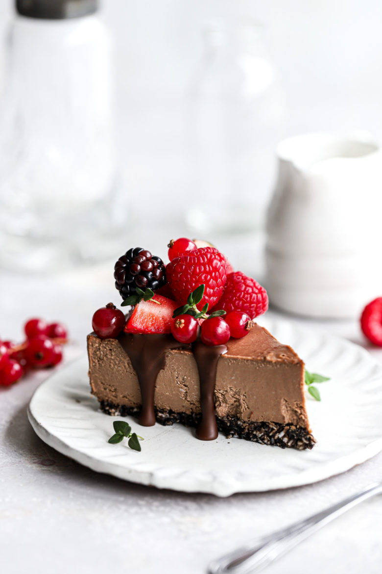 Oreo Crust Chocolate Cheesecake